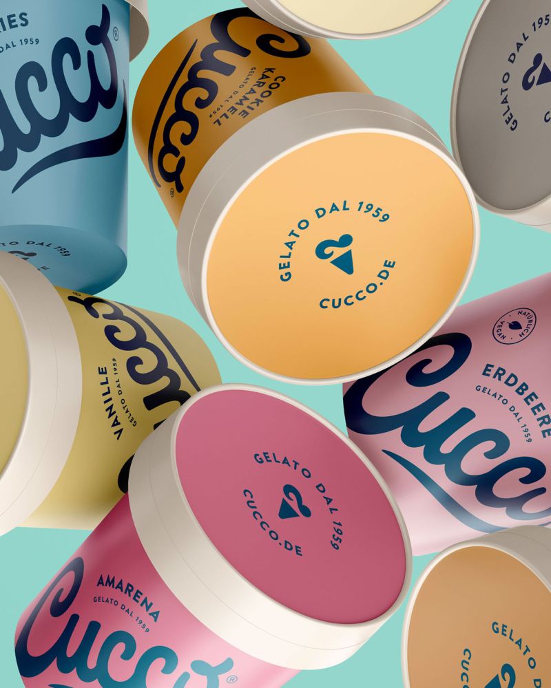 Cucco - Gelato dal 1959 - Eisbecher - verschiedene Sorten Cucco - Gelato dal 1959 - Eisbecher - verschiedene Sorten