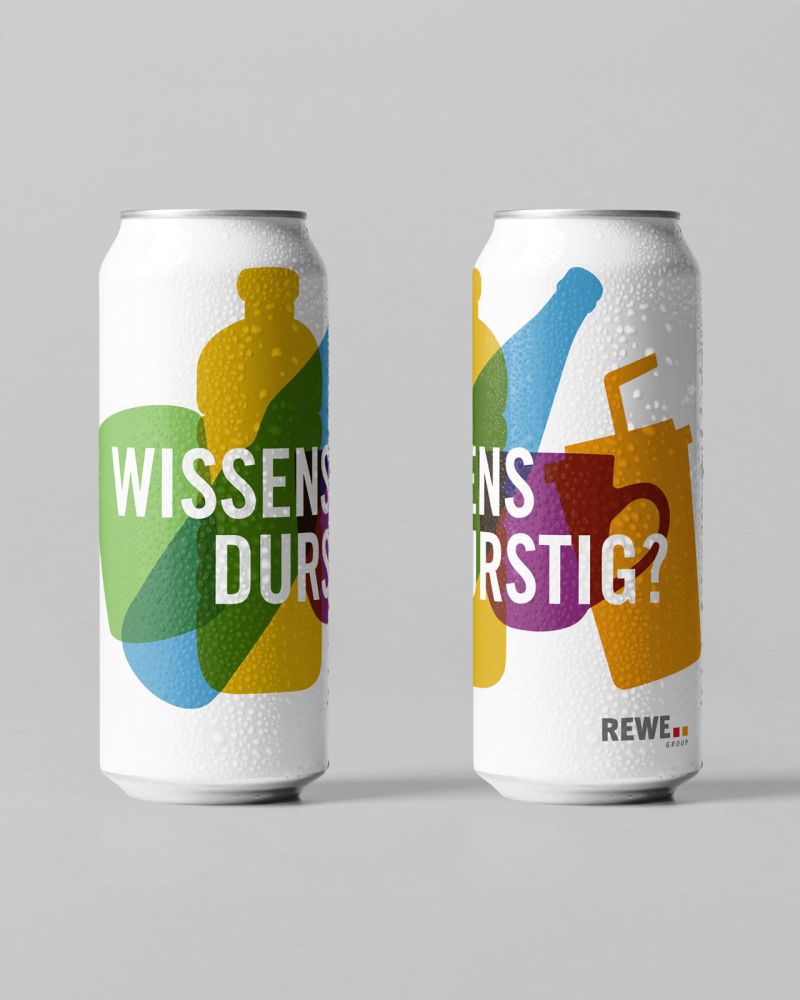 REWE Group Learning Center Inhouse-Kampagne Wissensdurstig? Energy-Drink