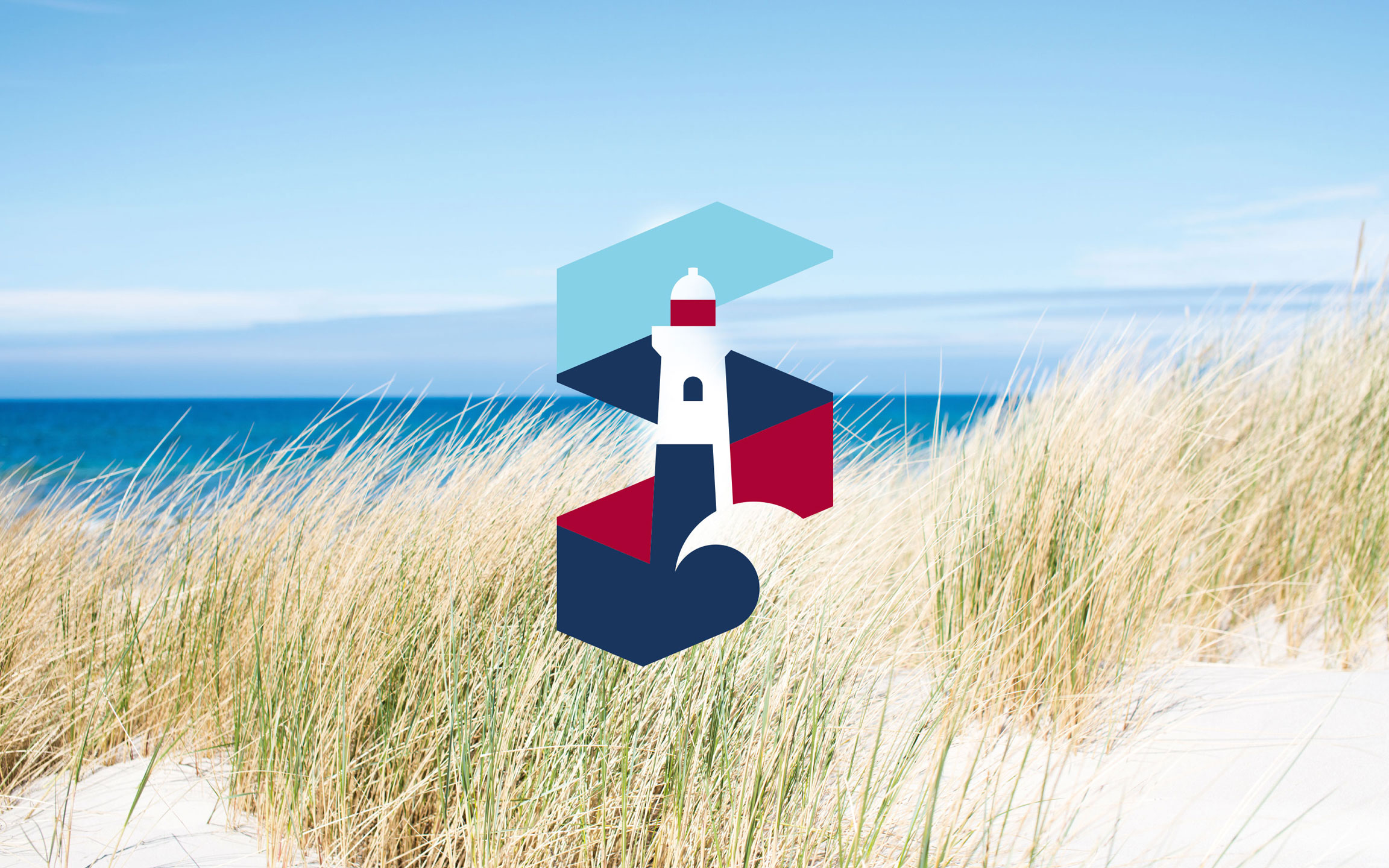 Neuland Apotheken Logo, Rostock, vor Strand in Warnemünde Neuland Apotheken Logo, Rostock, vor Strand in Warnemünde